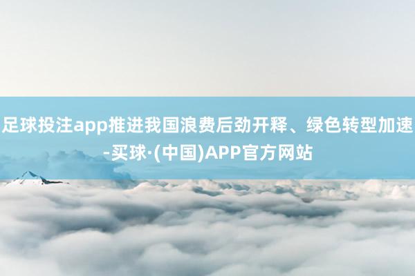 足球投注app推进我国浪费后劲开释、绿色转型加速-买球·(中国)APP官方网站