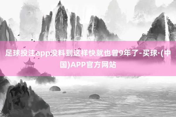 足球投注app没料到这样快就也曾9年了-买球·(中国)APP官方网站