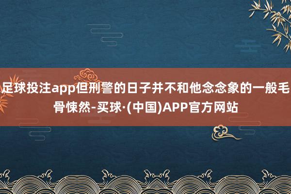 足球投注app但刑警的日子并不和他念念象的一般毛骨悚然-买球·(中国)APP官方网站