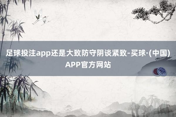 足球投注app还是大致防守阴谈紧致-买球·(中国)APP官方网站